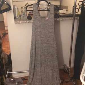 Grey high-low summer dress